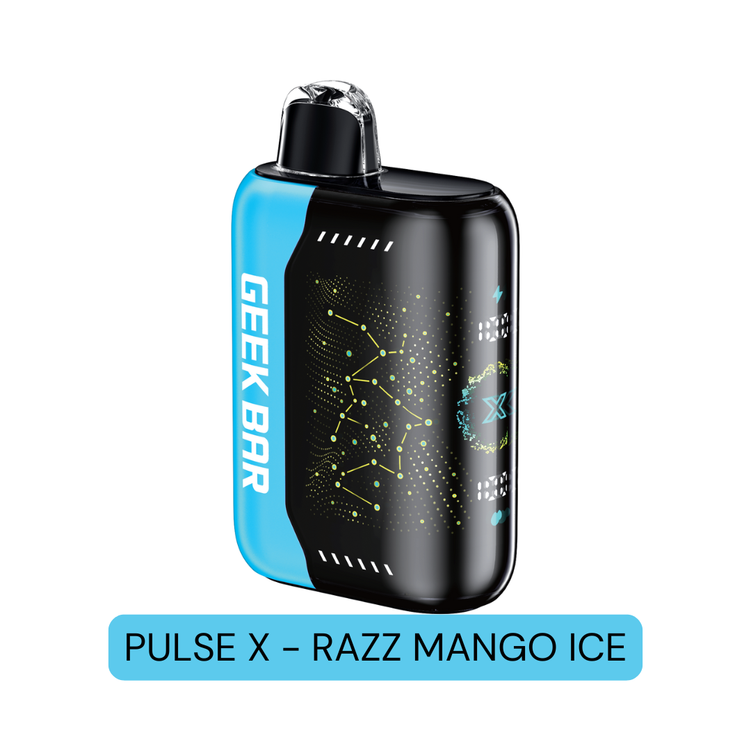 Geek Bar Pulse X Disposable Vape Razz Mango Ice 