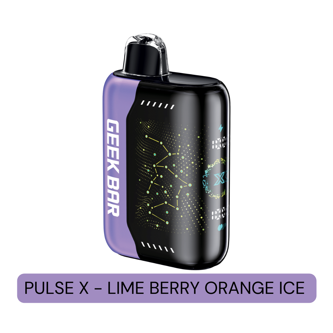 Geek Bar Pulse X Disposable Vape Lime Berry Orange Ice 