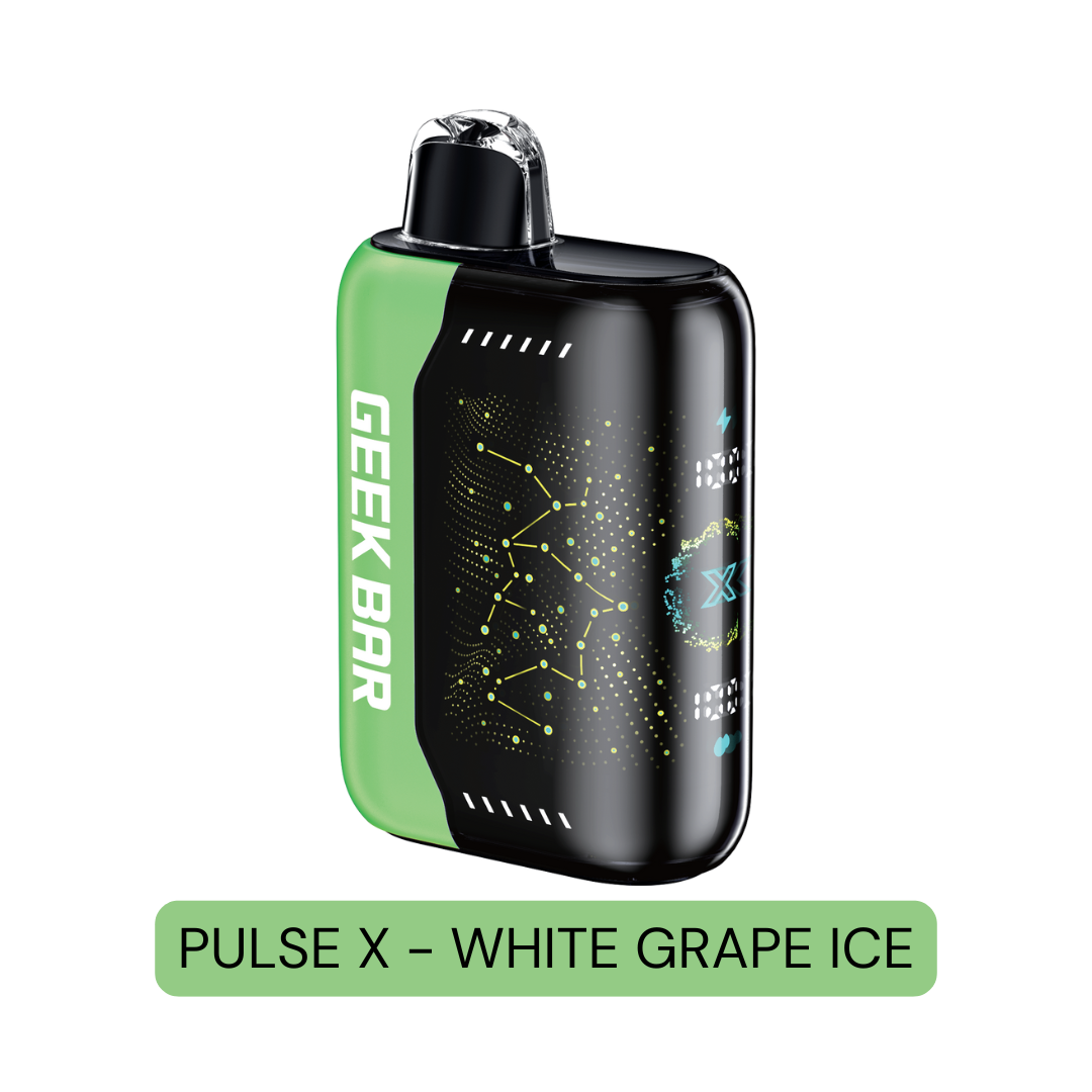 Geek Bar Pulse X Disposable Vape White Grape Ice