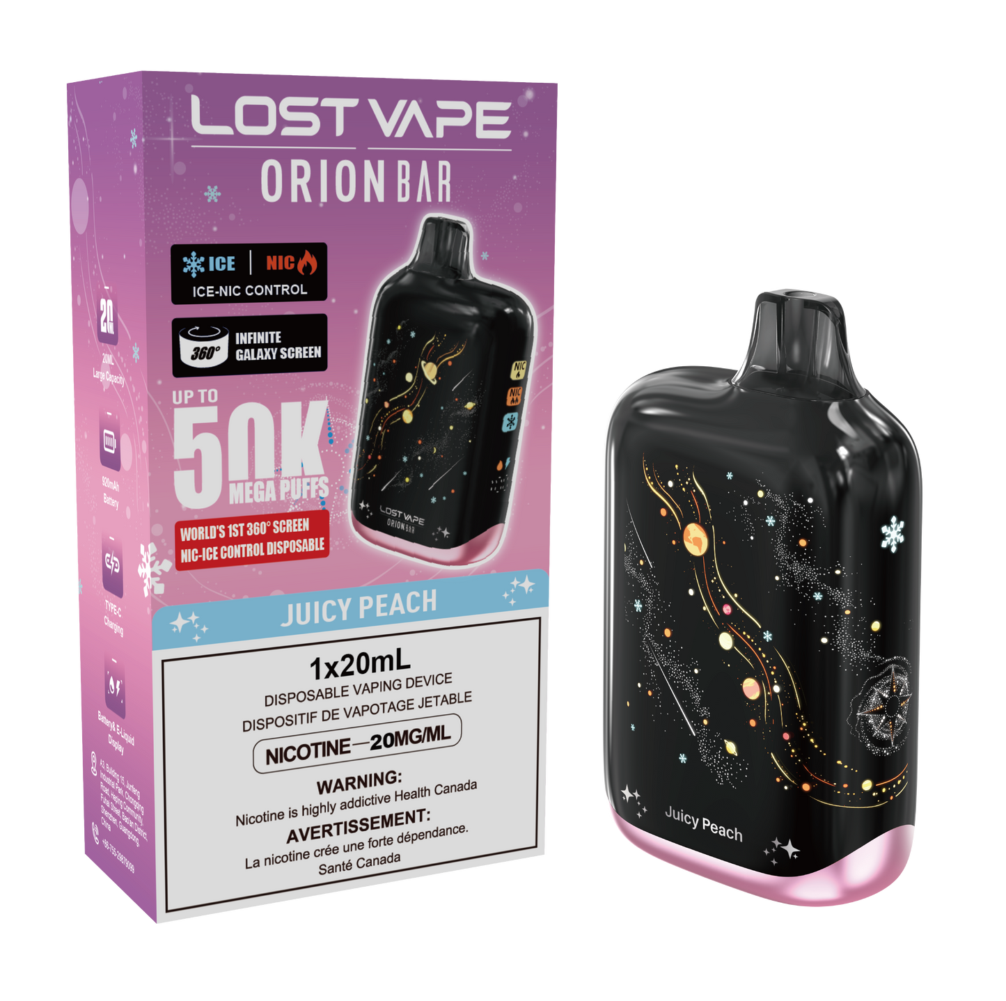Lost Vape | Orion Bar 50k -  Juicy Peach