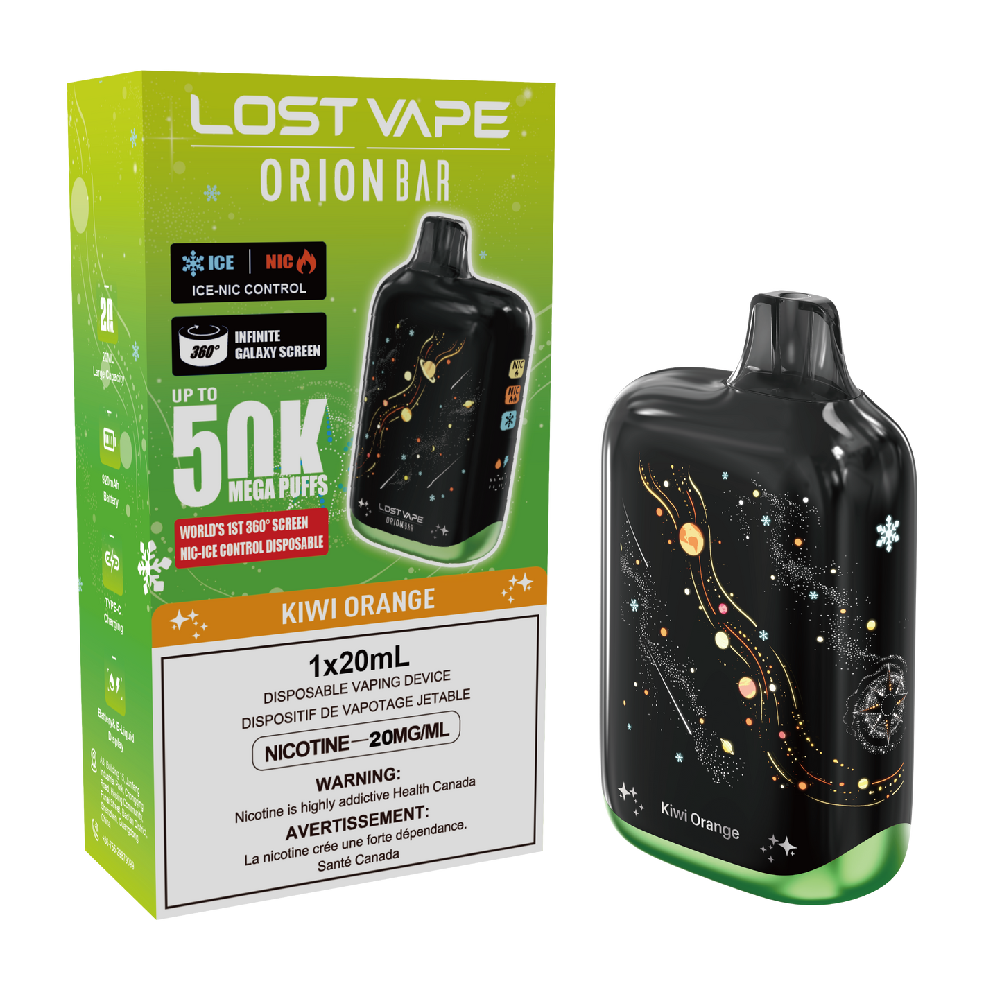 Lost Vape | Orion Bar 50k -  Kiwi Orange
