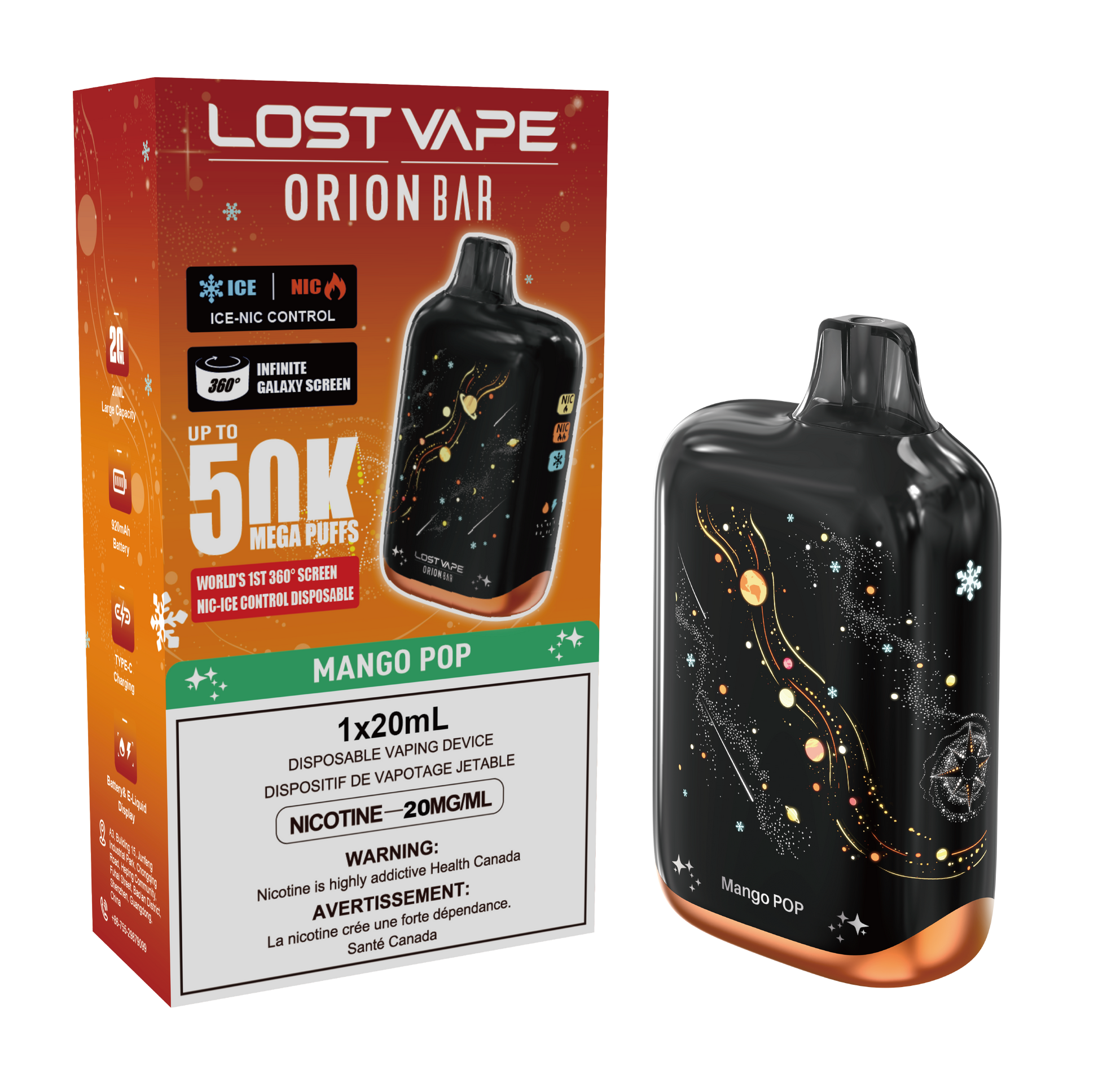 Lost Vape | Orion Bar 50k -  Mango Pop
