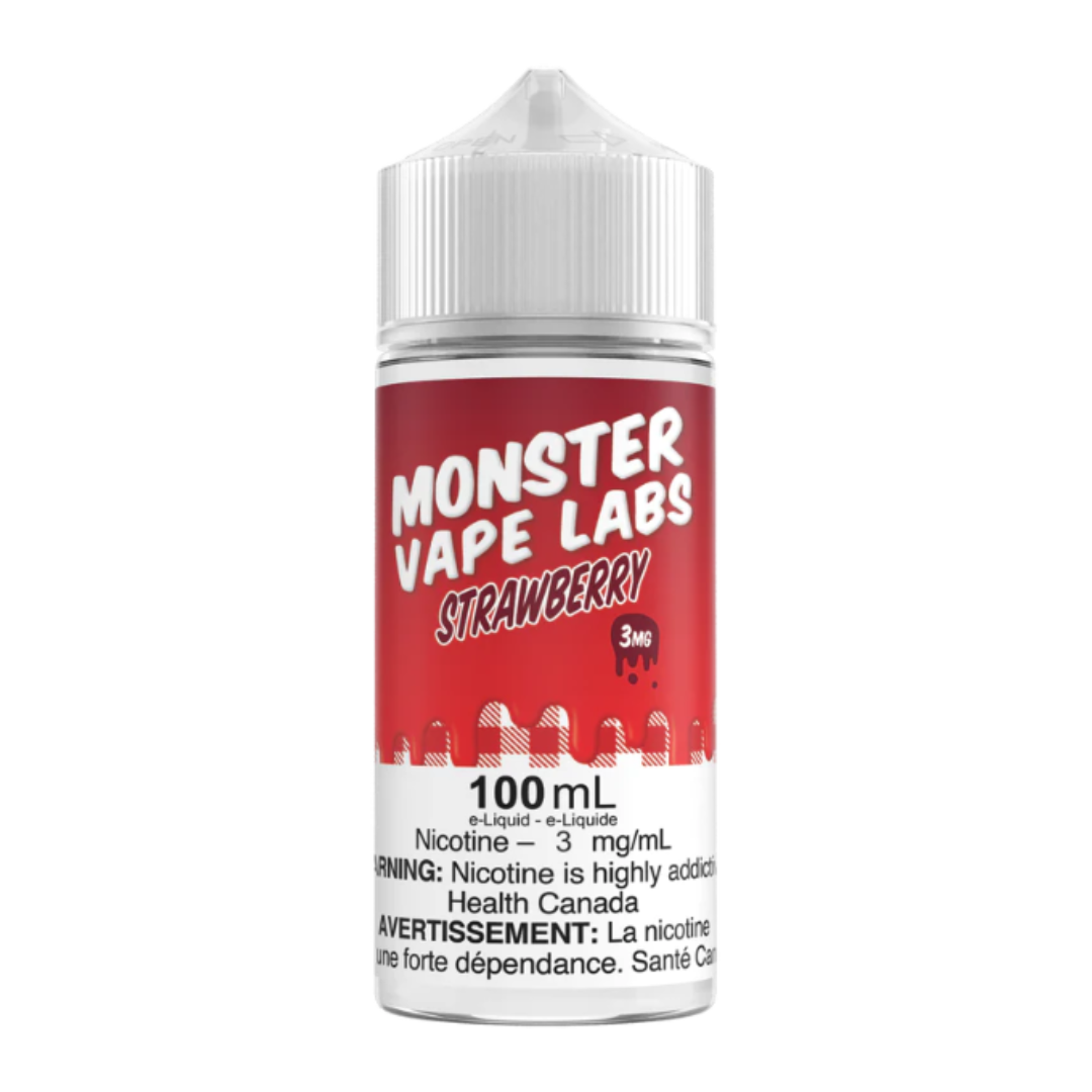 Monster Vape Labs Strawberry Freebase Nicotine Vape Juice