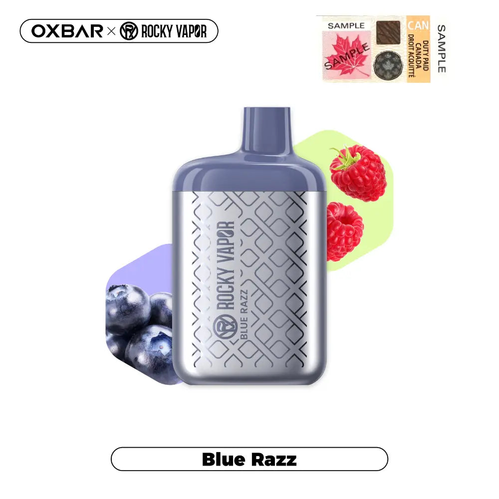OXBAR Rocky Vapor Disposable Vape Blue Razz