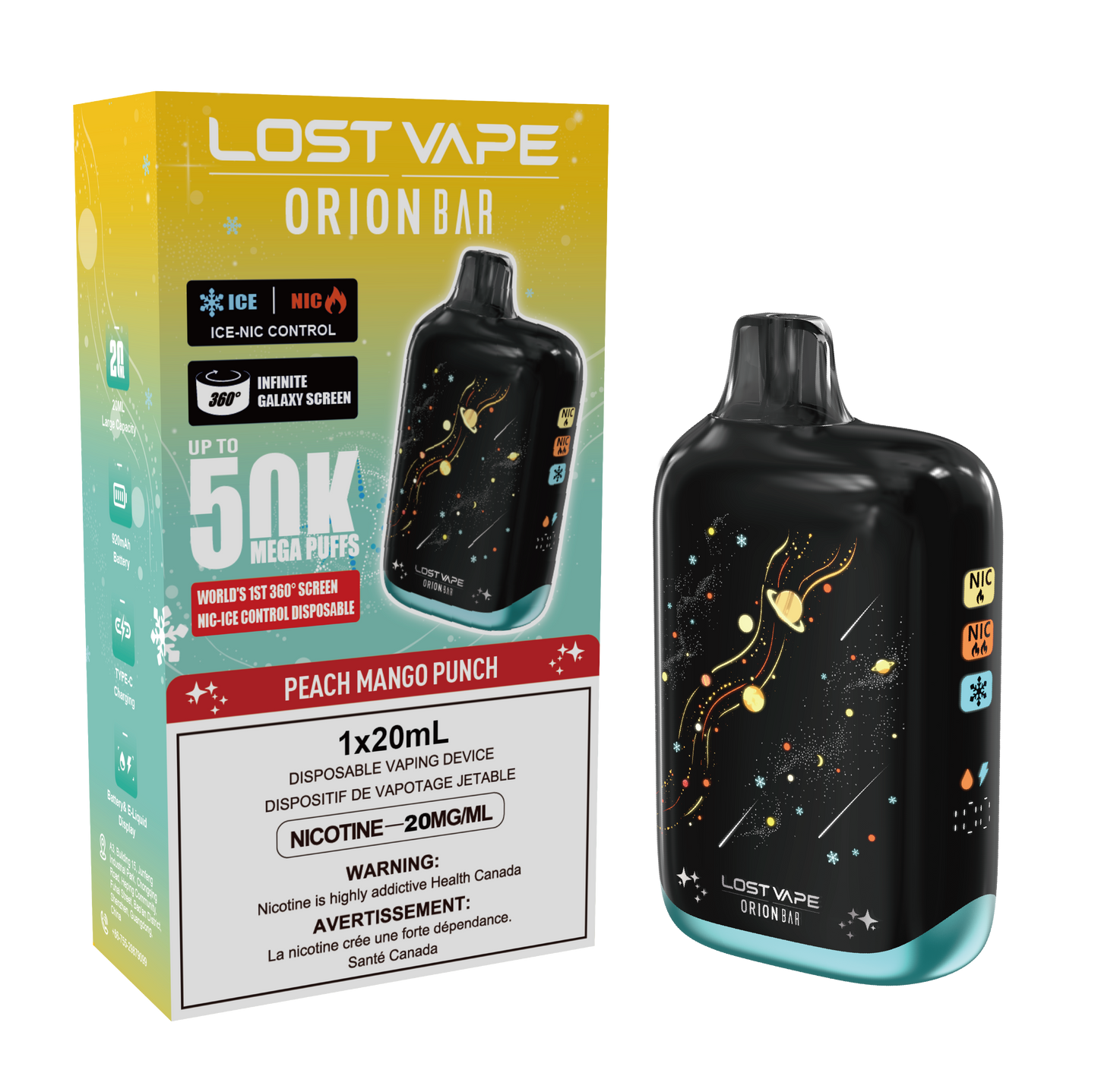 Lost Vape | Orion Bar 50k -  Peach Mango Punch
