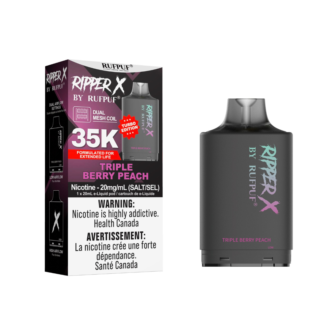 Ripper X 35K Disposable Pod Triple Berry Peach 