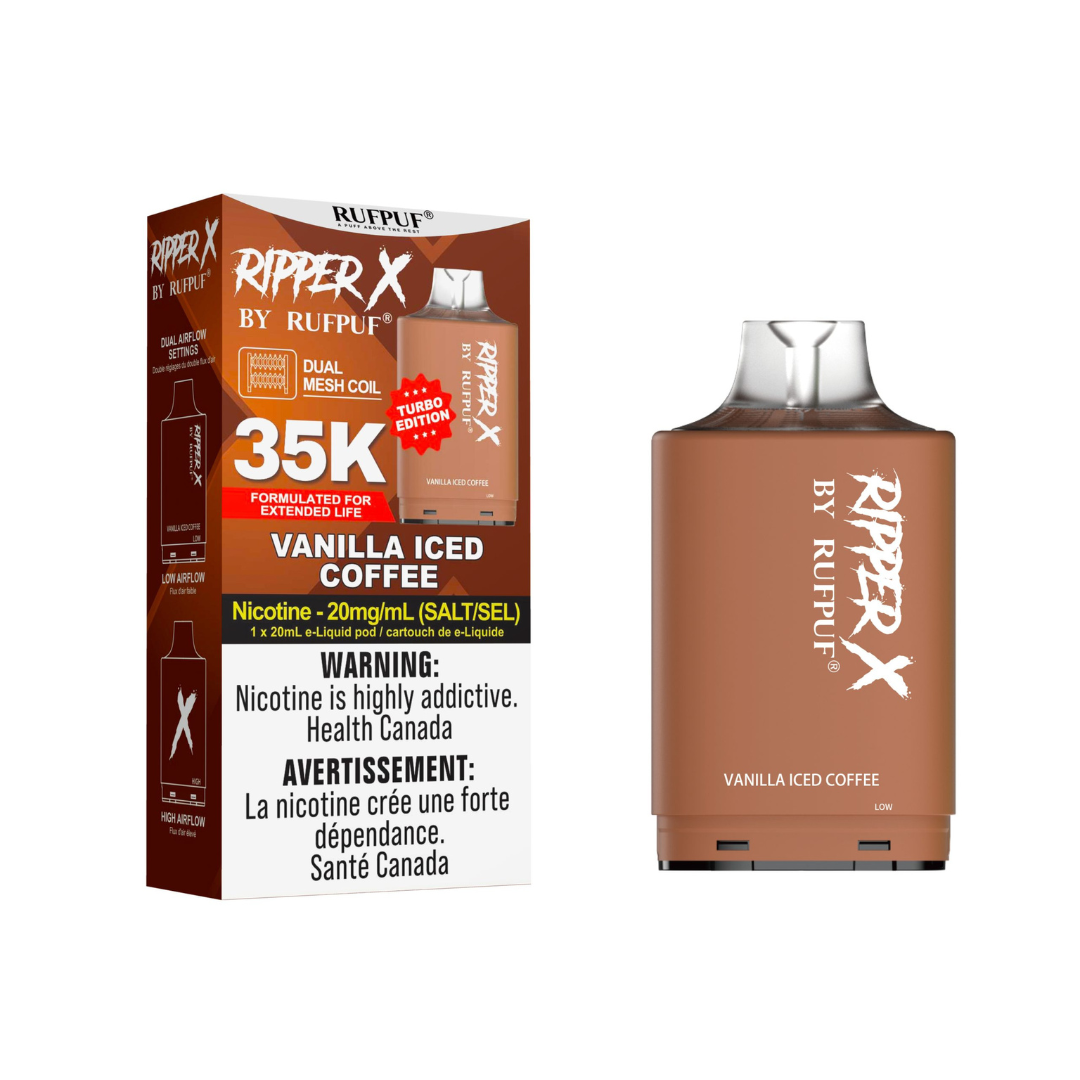 Ripper X 35K Disposable Pod Vanilla Iced Coffee