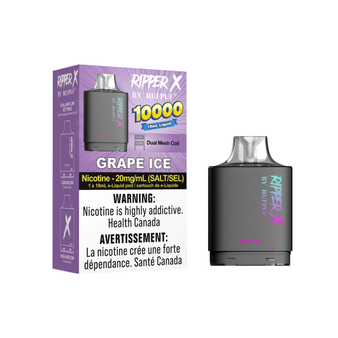 Ripper X By RUFPUF Disposable Pod Grape Ice
