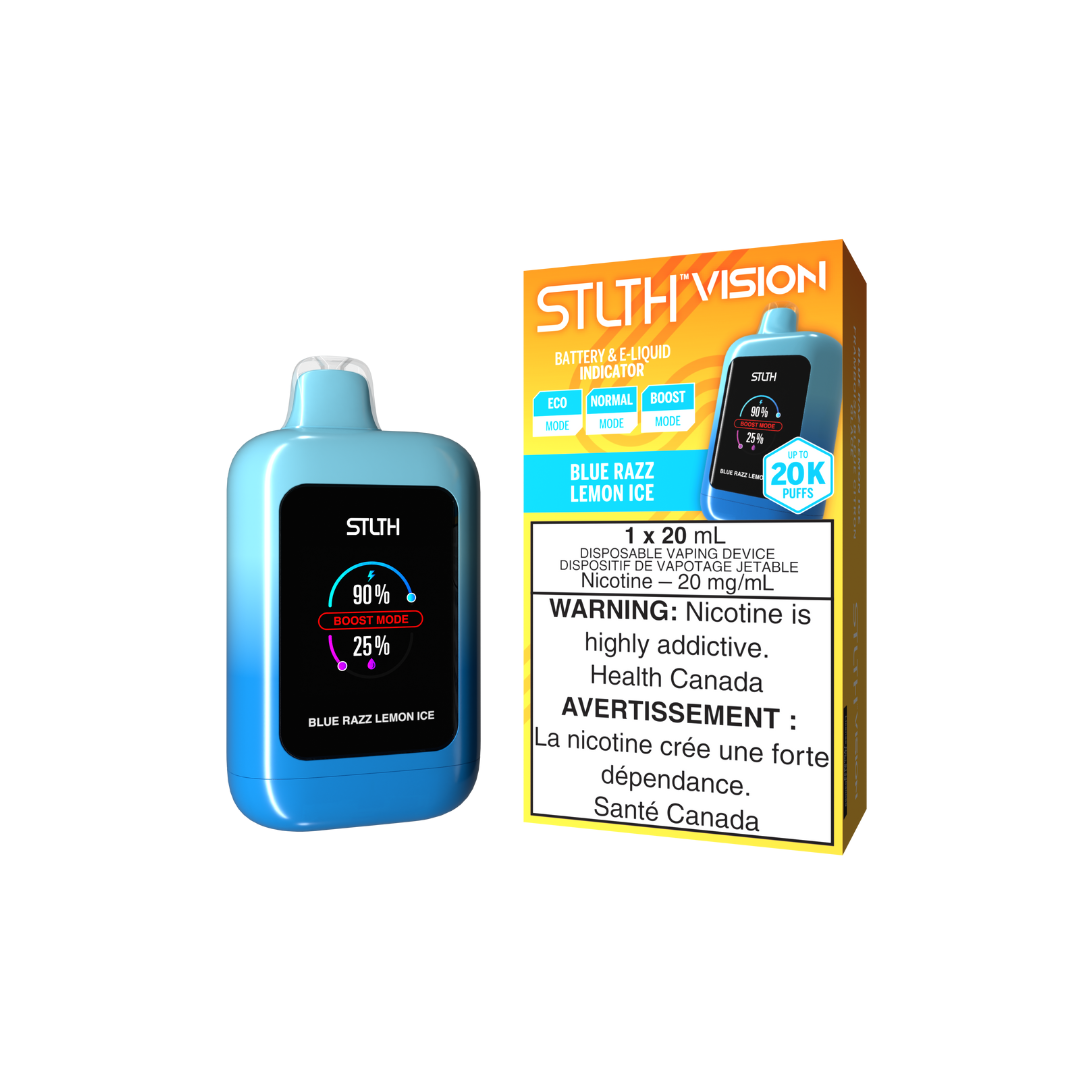 STLTH Vision 20K Disposable Vape Blue Razz Lemon