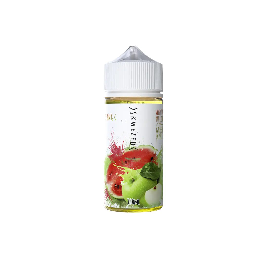Skwezed Watermelon Green Apple Freebase Nicotine Vape Juice