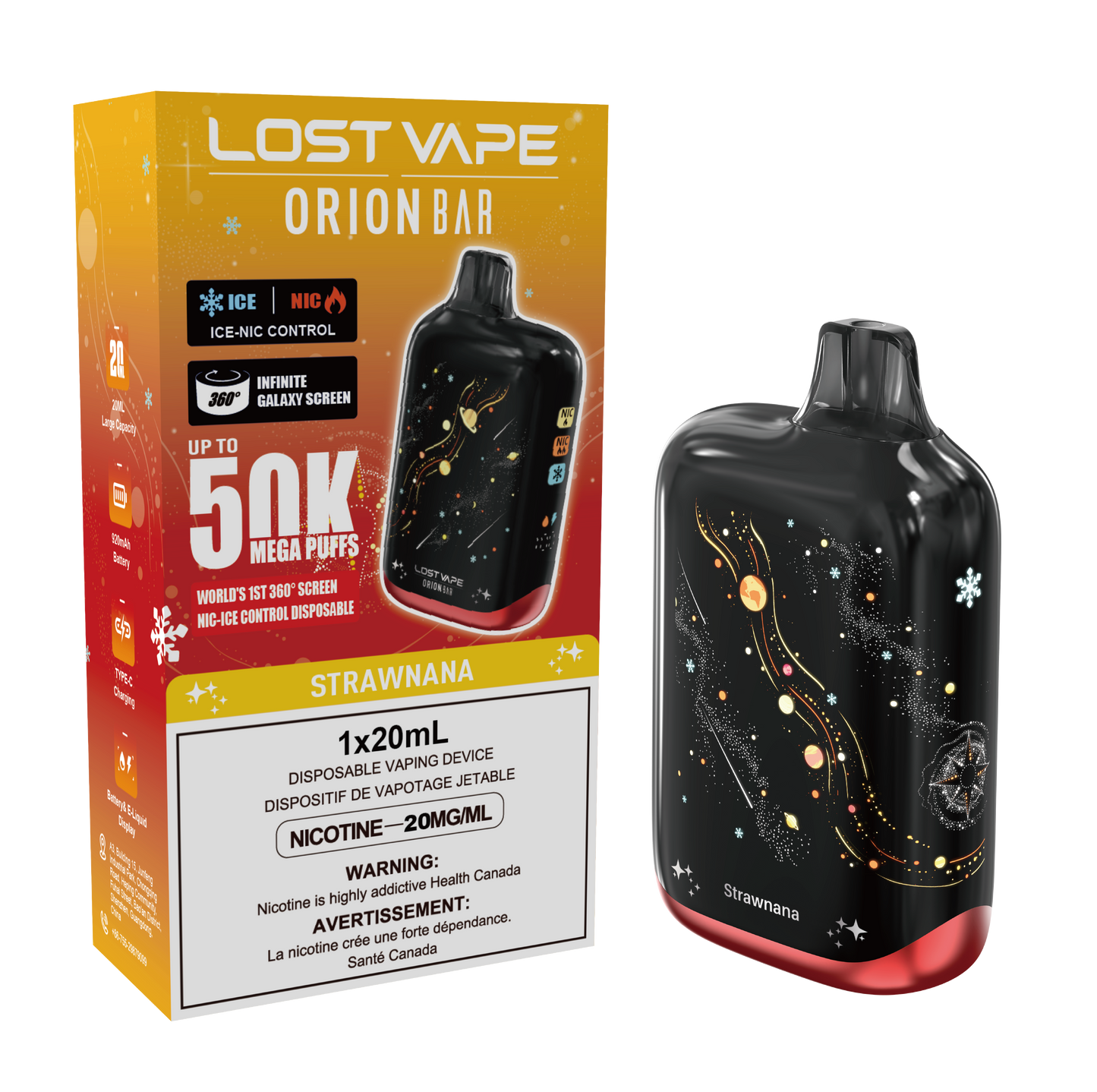 Lost Vape | Orion Bar 50k -  Strawnana