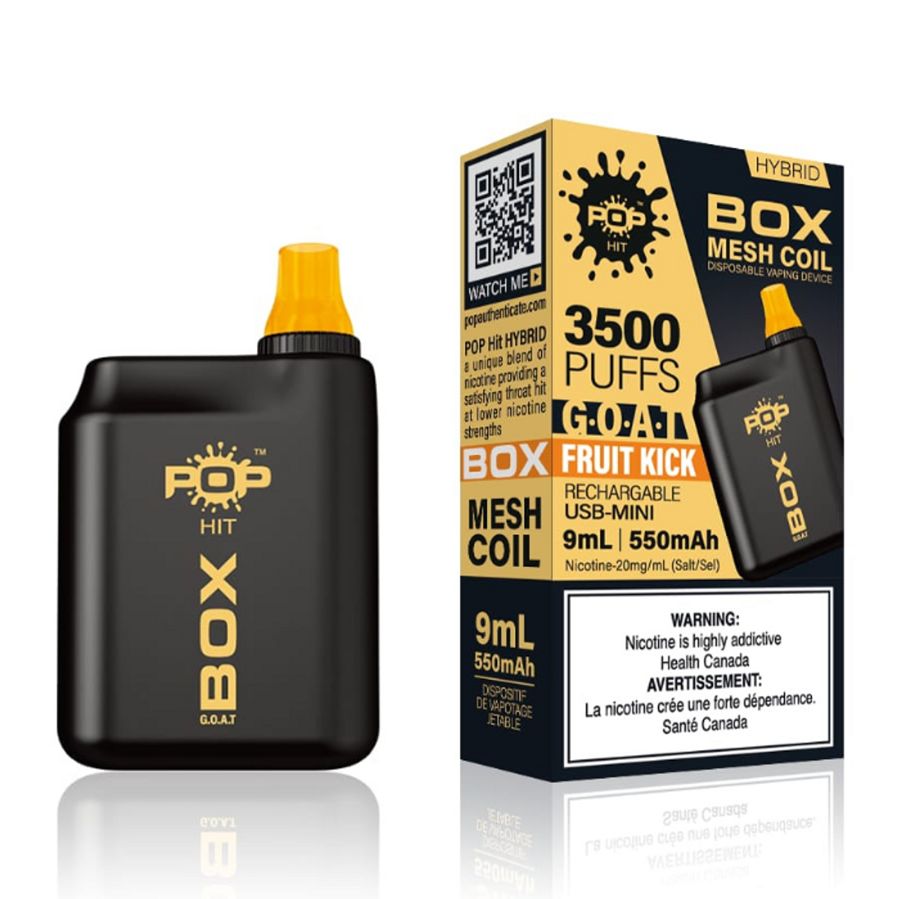 Pop Hybrid Box G.O.A.T Disposable Vape