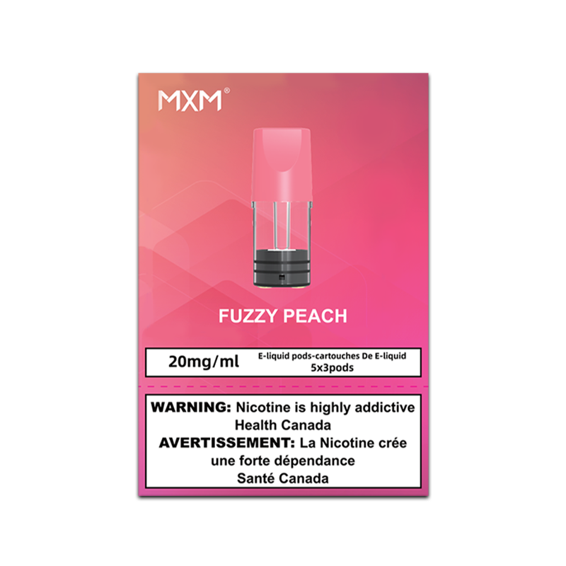 MXM -  Fuzzy Peach - Closed Pod System - Salt Nicotine 