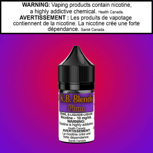 K.B Blends - Plum Salt Nicotine Vape Juice