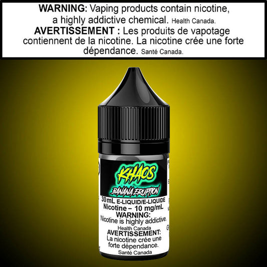 Khaos - Banana Eruption Salt Nicotine Vape Juice